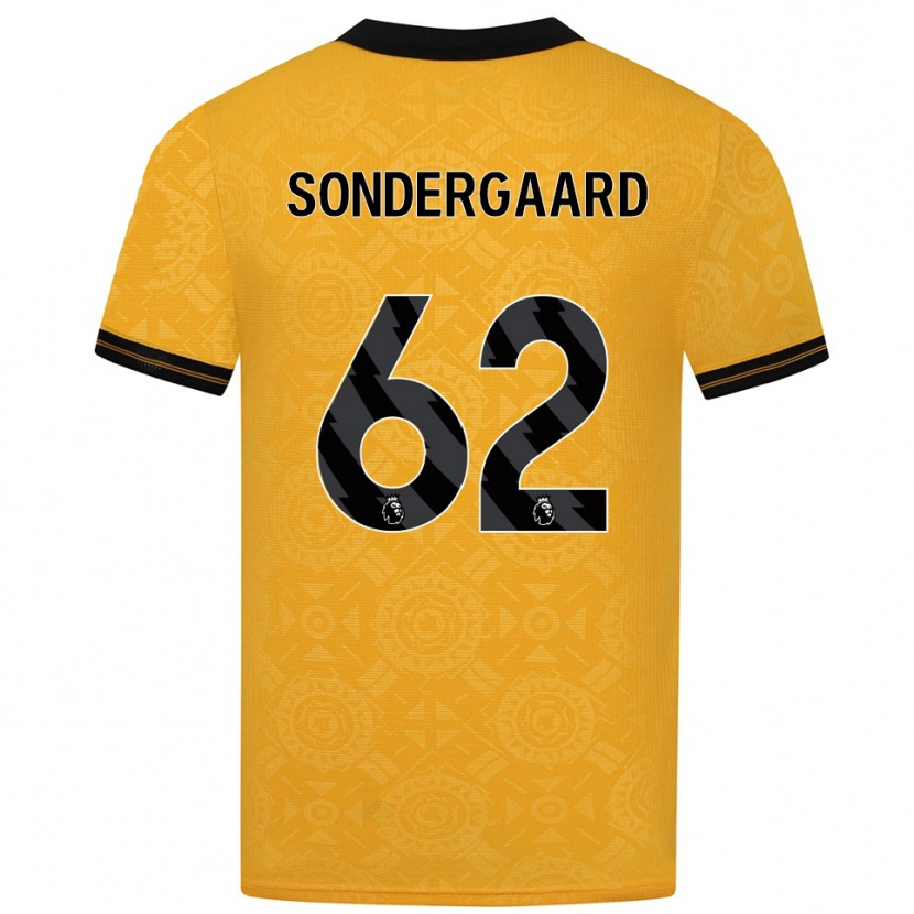 Danxen Kinder Andreas Sondergaard #62 Gelb Schwarz Heimtrikot Trikot 2025/26 T-Shirt Schweiz