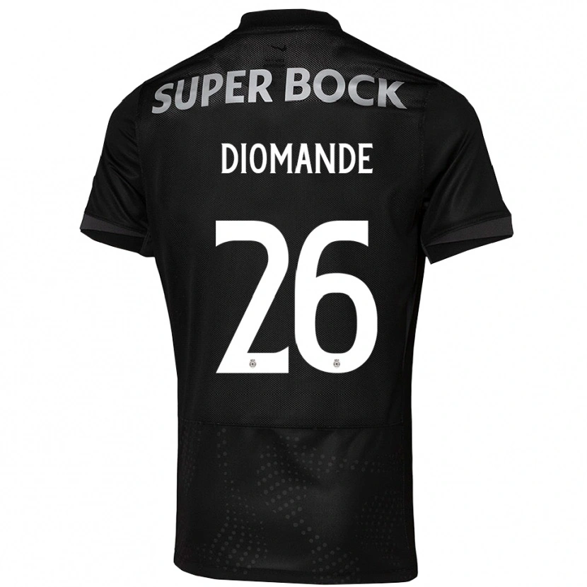 Danxen Kinder Ousmane Diomande #26 Schwarz Weiß Auswärtstrikot Trikot 2025/26 T-Shirt Schweiz