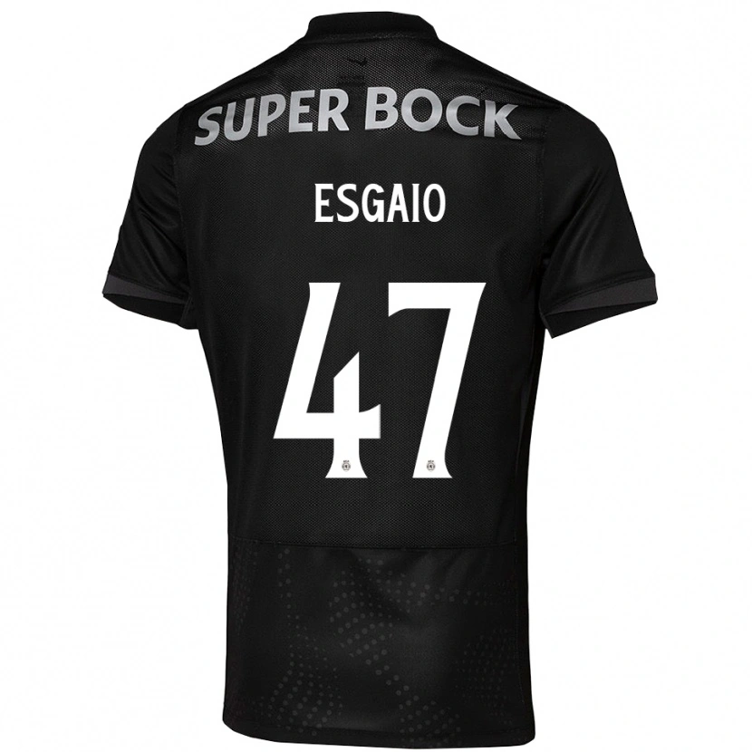 Danxen Kinder Ricardo Esgaio #47 Schwarz Weiß Auswärtstrikot Trikot 2025/26 T-Shirt Schweiz