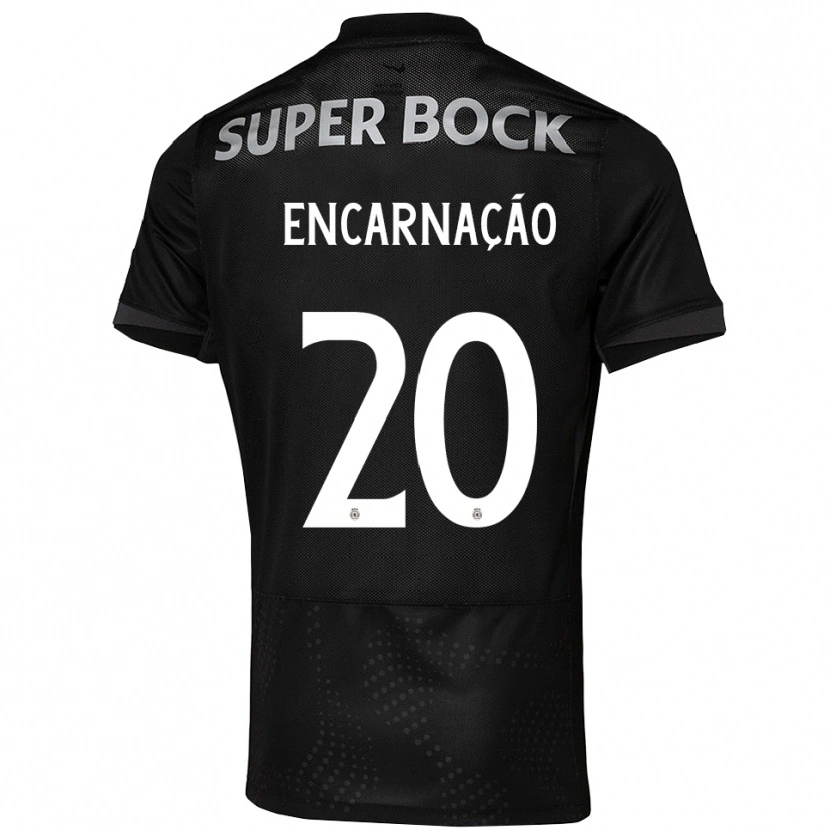 Danxen Kinder Telma Encarnação #20 Schwarz Weiß Auswärtstrikot Trikot 2025/26 T-Shirt Schweiz