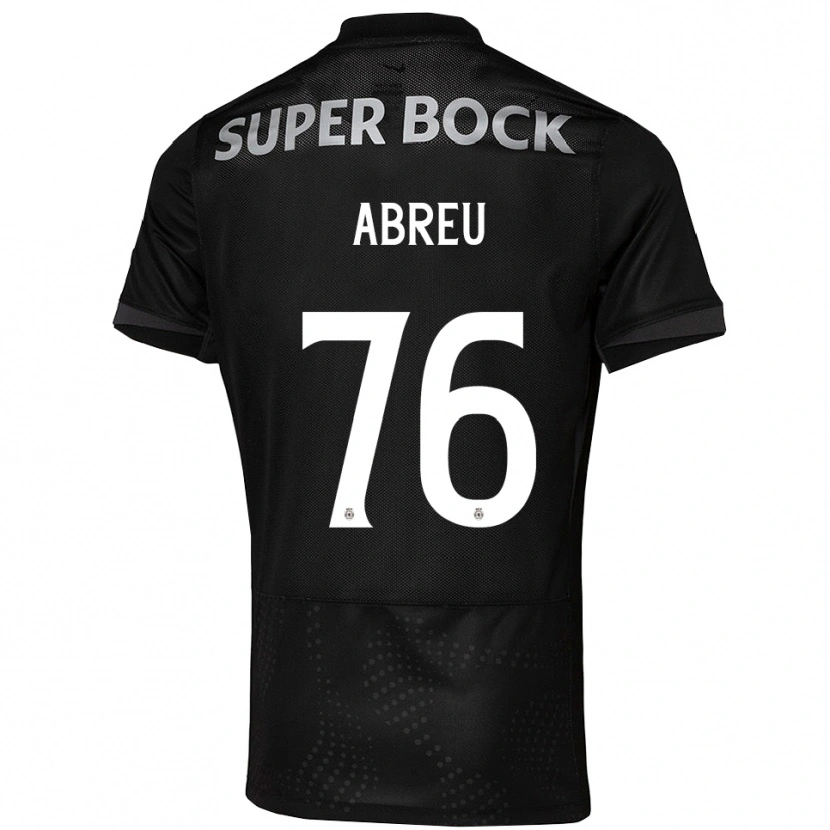 Danxen Kinder Diogo Abreu #76 Schwarz Weiß Auswärtstrikot Trikot 2025/26 T-Shirt Schweiz