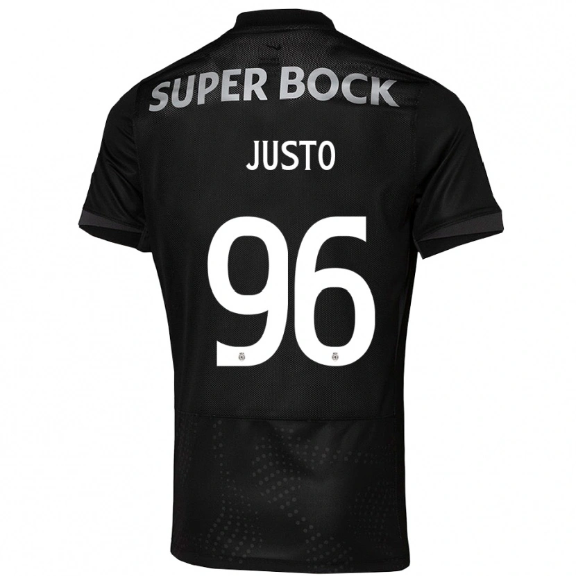 Danxen Kinder Samuel Justo #96 Schwarz Weiß Auswärtstrikot Trikot 2025/26 T-Shirt Schweiz