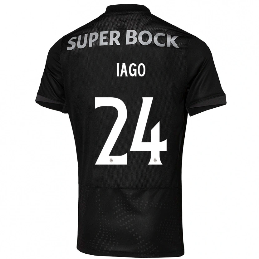 Danxen Kinder Paulo Iago #24 Schwarz Weiß Auswärtstrikot Trikot 2025/26 T-Shirt Schweiz