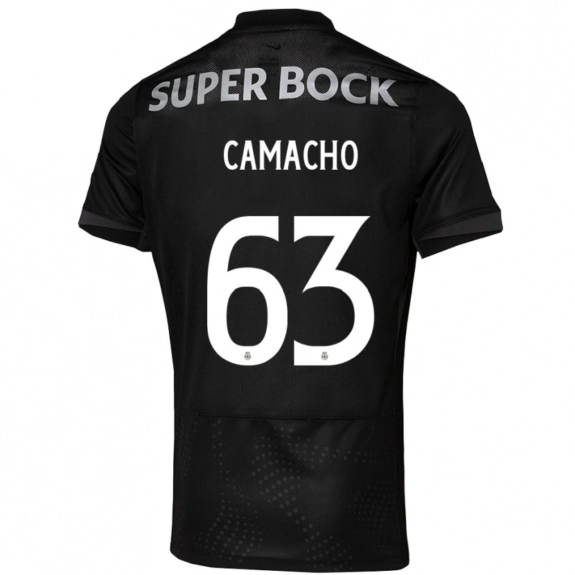 Danxen Kinder Rafael Camacho #63 Schwarz Weiß Auswärtstrikot Trikot 2025/26 T-Shirt Schweiz