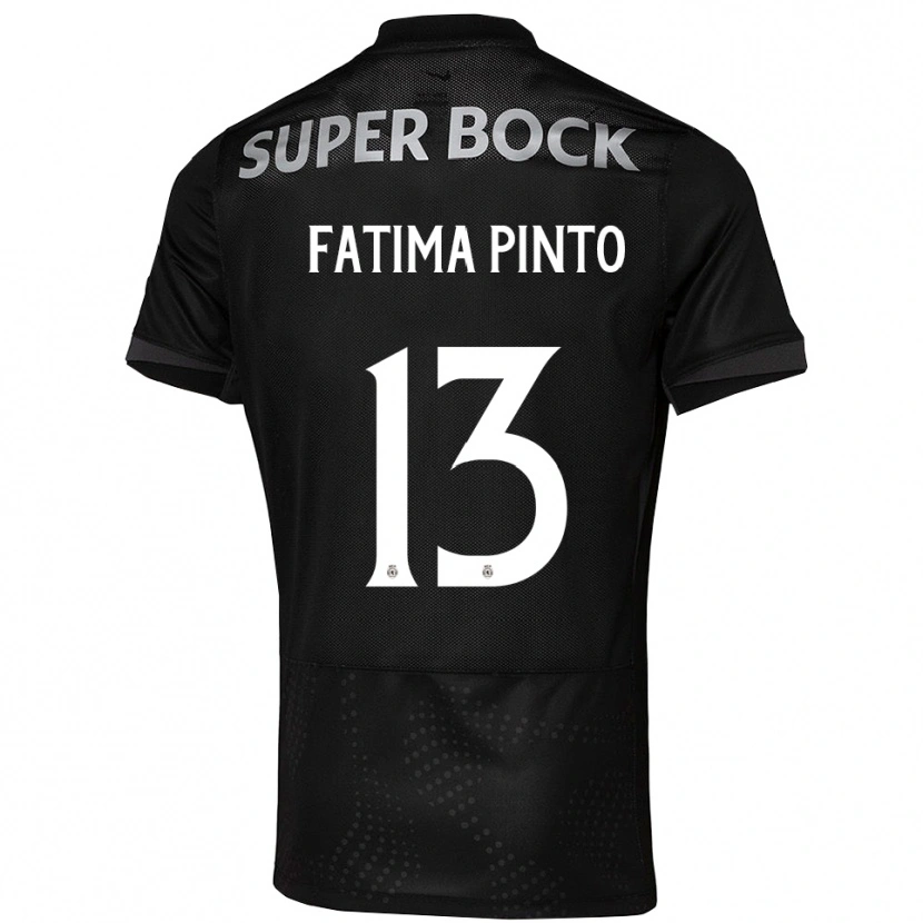 Danxen Kinder Fátima Alexandra Figueira Pinto #13 Schwarz Weiß Auswärtstrikot Trikot 2025/26 T-Shirt Schweiz