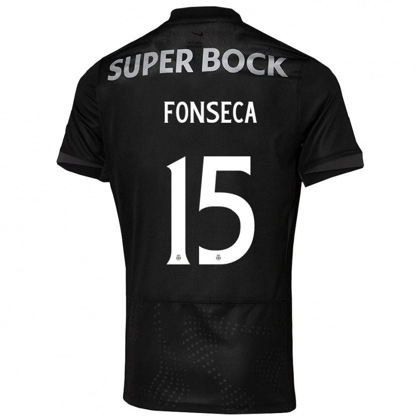 Danxen Kinder Beatriz Fonseca #15 Schwarz Weiß Auswärtstrikot Trikot 2025/26 T-Shirt Schweiz