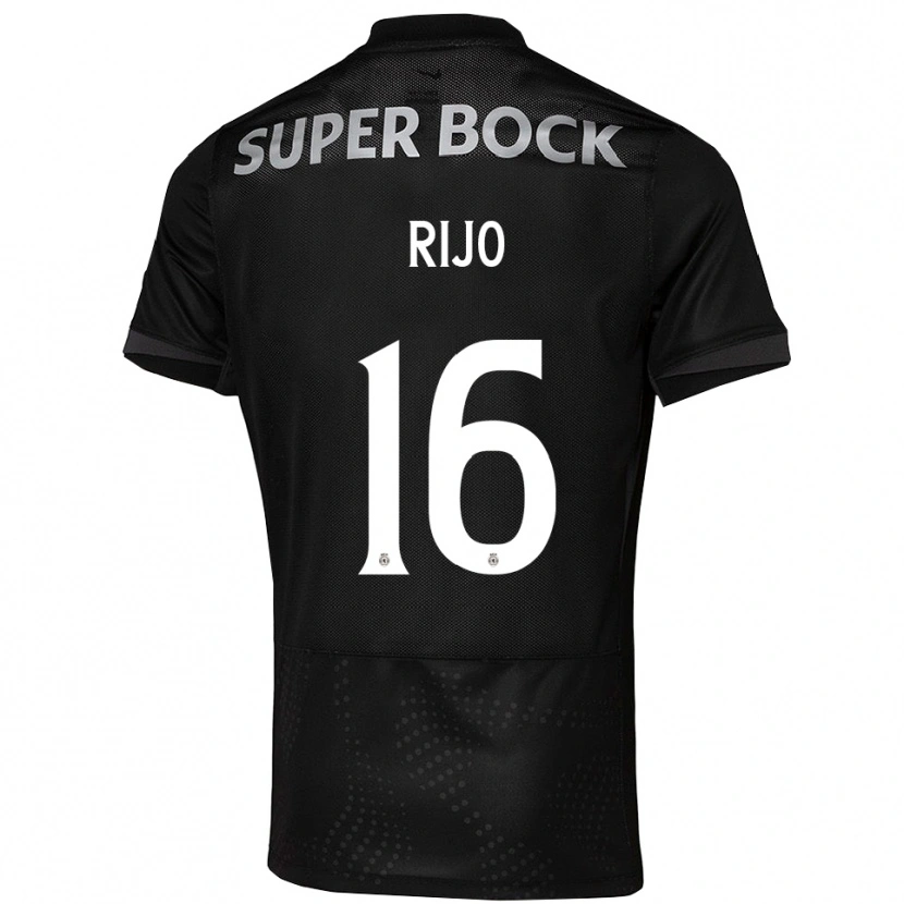 Danxen Kinder João Rijo #16 Schwarz Weiß Auswärtstrikot Trikot 2025/26 T-Shirt Schweiz