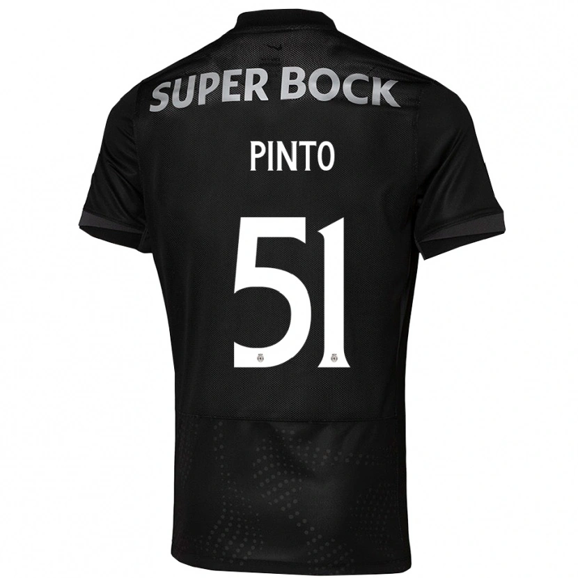 Danxen Kinder Diogo Pinto #51 Schwarz Weiß Auswärtstrikot Trikot 2025/26 T-Shirt Schweiz