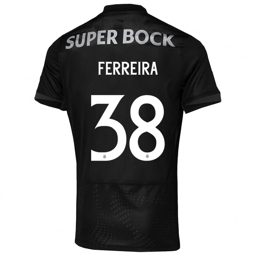 Danxen Kinder Marta Ferreira #38 Schwarz Weiß Auswärtstrikot Trikot 2025/26 T-Shirt Schweiz