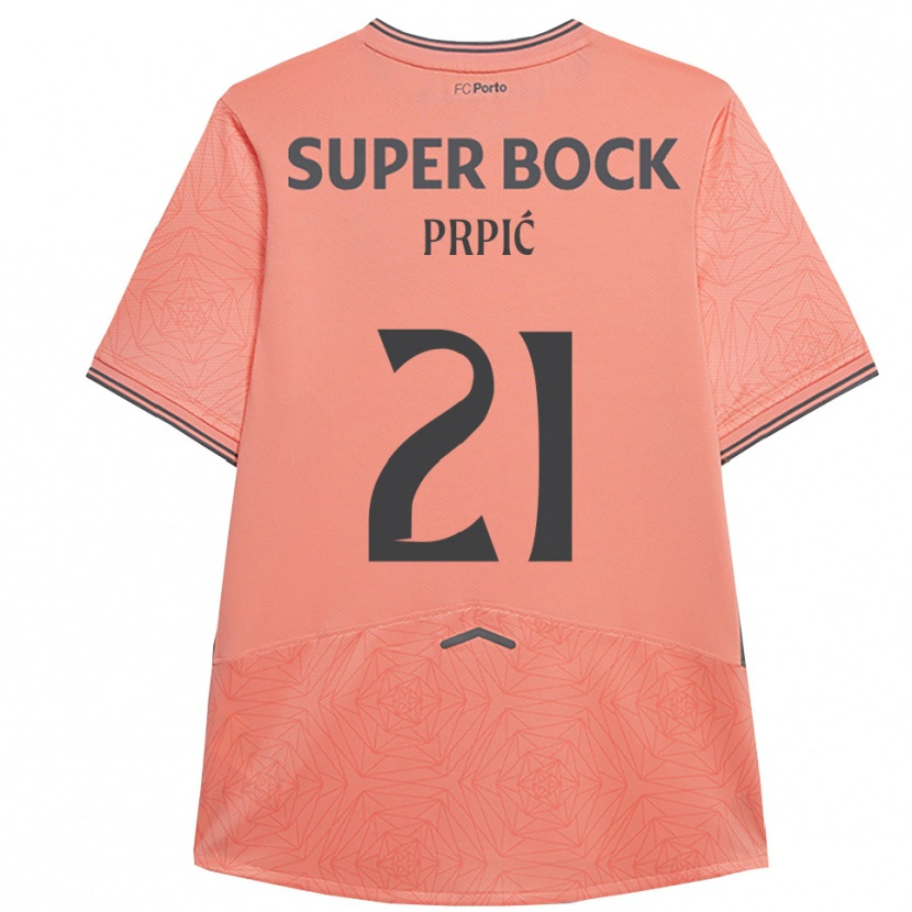 Danxen Kinder Dominik Prpić #21 Rosa Marineblau Auswärtstrikot Trikot 2025/26 T-Shirt Schweiz