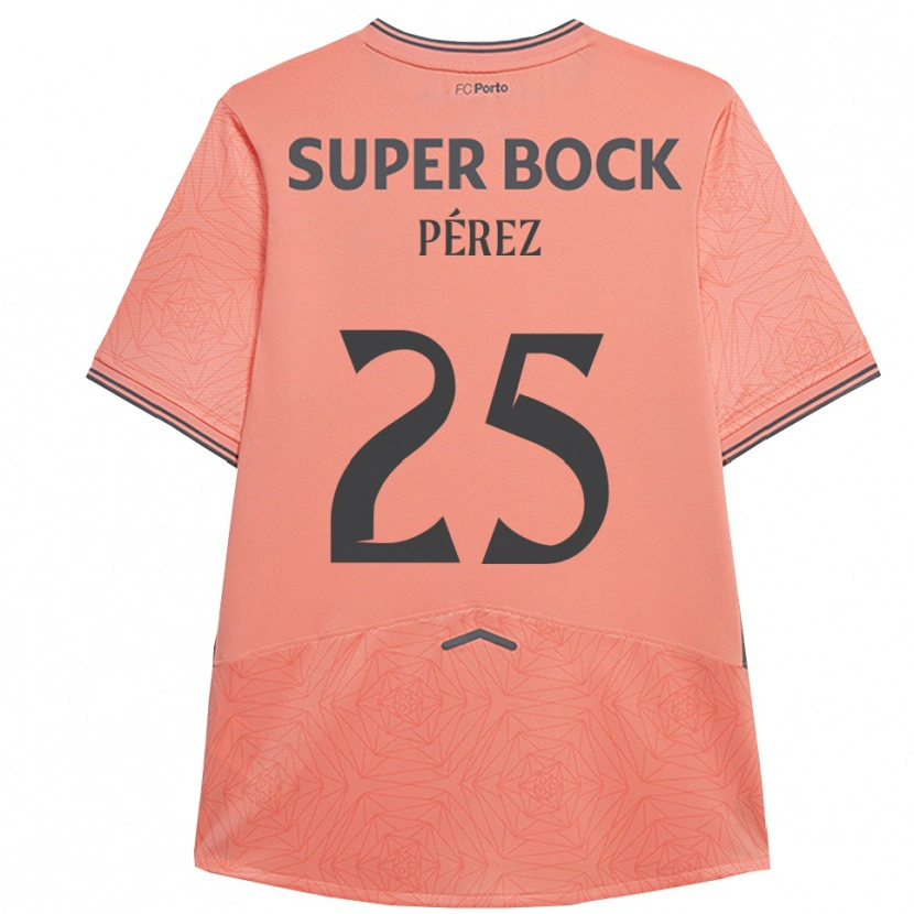 Danxen Kinder Tomás Pérez #25 Rosa Marineblau Auswärtstrikot Trikot 2025/26 T-Shirt Schweiz