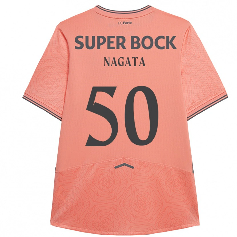 Danxen Kinder Kotaro Nagata #50 Rosa Marineblau Auswärtstrikot Trikot 2025/26 T-Shirt Schweiz