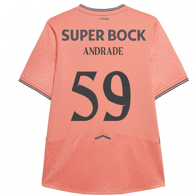 Danxen Kinder Tiago Andrade #59 Rosa Marineblau Auswärtstrikot Trikot 2025/26 T-Shirt Schweiz