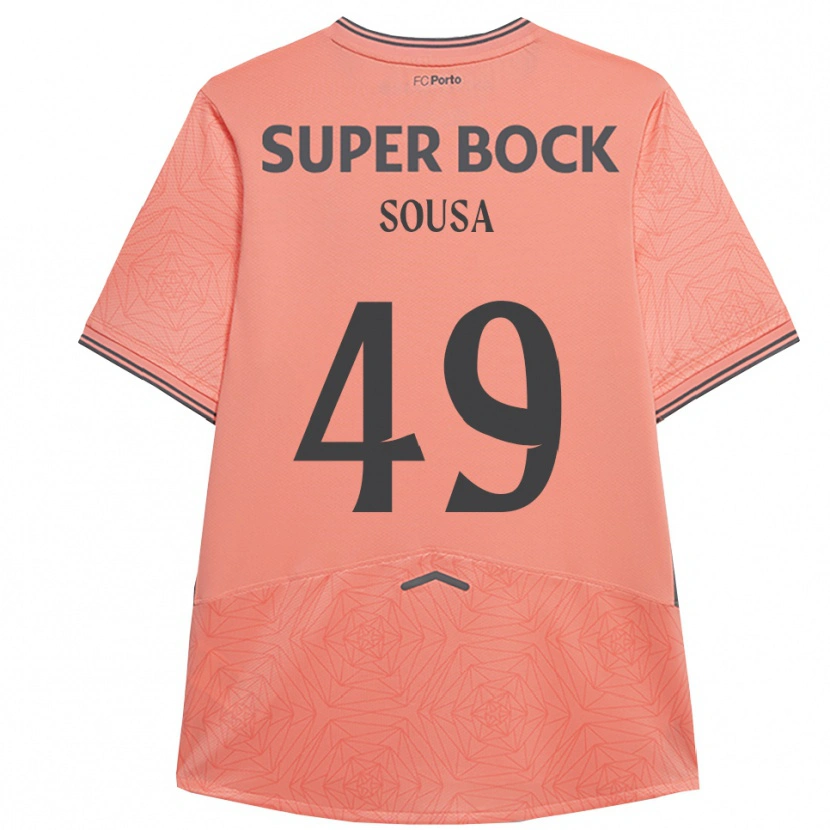 Danxen Kinder Gonçalo Sousa #49 Rosa Marineblau Auswärtstrikot Trikot 2025/26 T-Shirt Schweiz