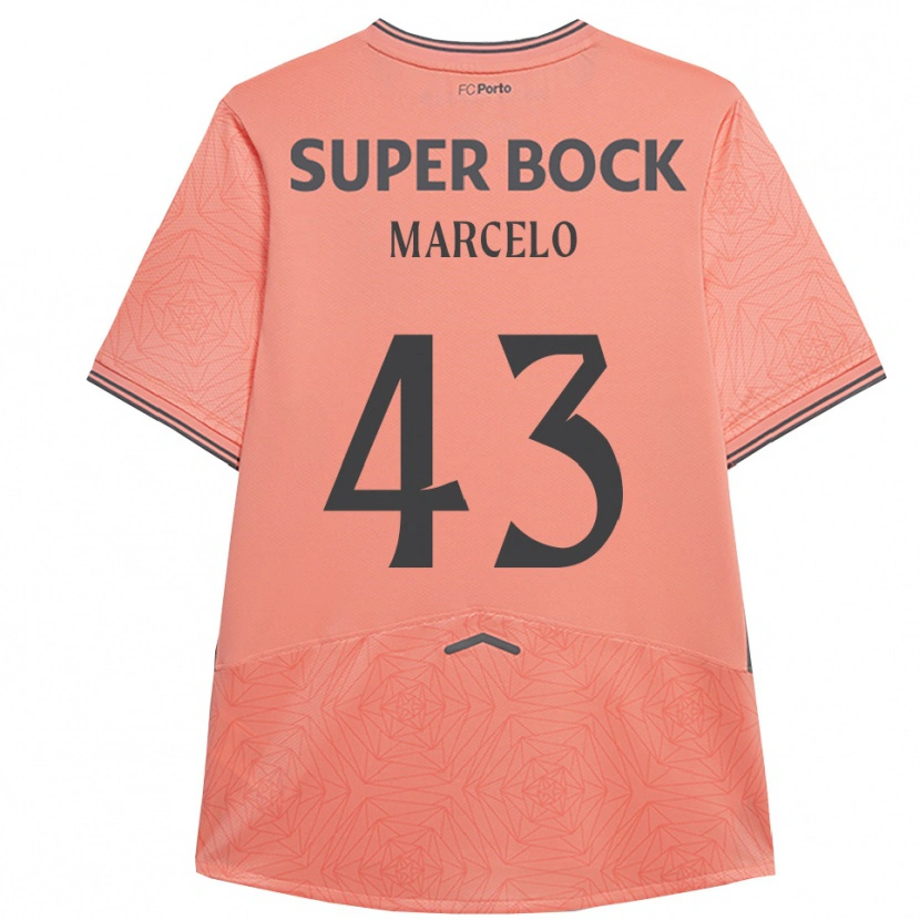 Danxen Kinder Joao Marcelo #43 Rosa Marineblau Auswärtstrikot Trikot 2025/26 T-Shirt Schweiz