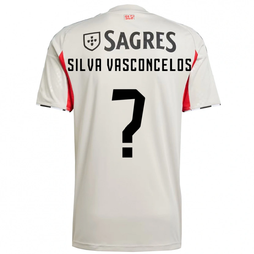 Danxen Kinder Martim Silva Vasconcelos #0 Creme Weiß Rot Auswärtstrikot Trikot 2025/26 T-Shirt Schweiz