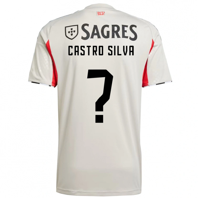 Danxen Kinder Guilherme Castro Silva #0 Creme Weiß Rot Auswärtstrikot Trikot 2025/26 T-Shirt Schweiz