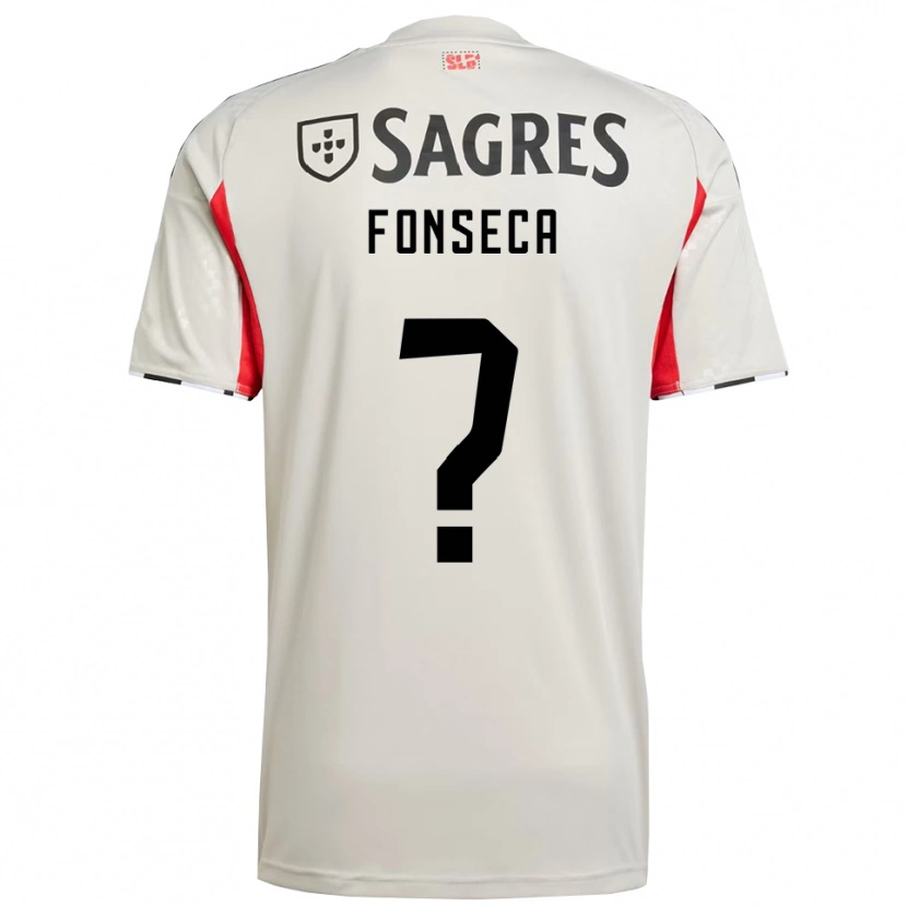 Danxen Kinder Benjamim Fonseca #0 Creme Weiß Rot Auswärtstrikot Trikot 2025/26 T-Shirt Schweiz