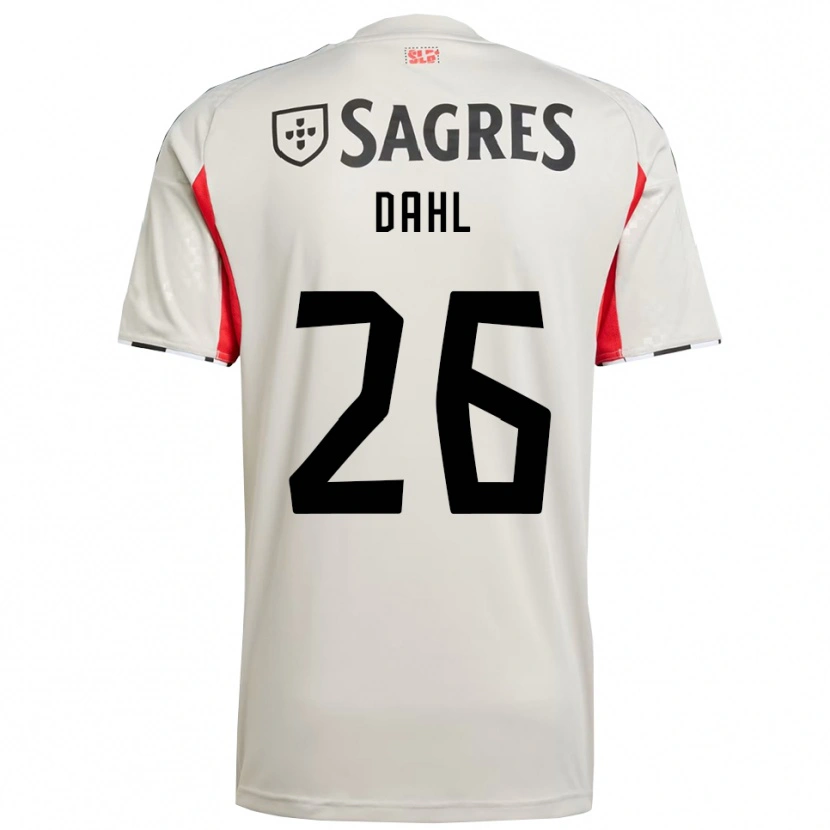 Danxen Kinder Samuel Dahl #26 Creme Weiß Rot Auswärtstrikot Trikot 2025/26 T-Shirt Schweiz