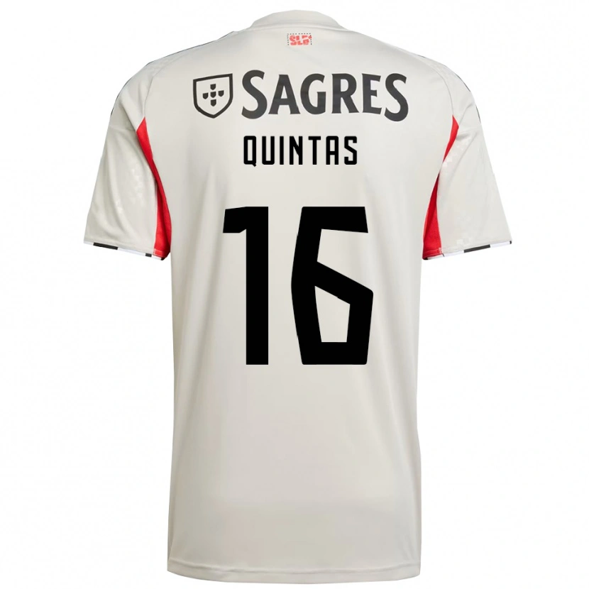 Danxen Kinder Rafael Quintas #16 Creme Weiß Rot Auswärtstrikot Trikot 2025/26 T-Shirt Schweiz