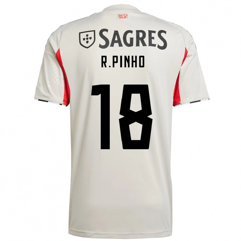 Danxen Kinder Rodrigo Pinho #18 Creme Weiß Rot Auswärtstrikot Trikot 2025/26 T-Shirt Schweiz