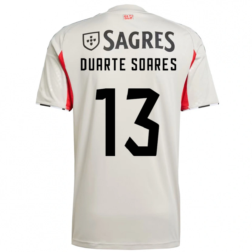 Danxen Kinder Duarte Soares #13 Creme Weiß Rot Auswärtstrikot Trikot 2025/26 T-Shirt Schweiz
