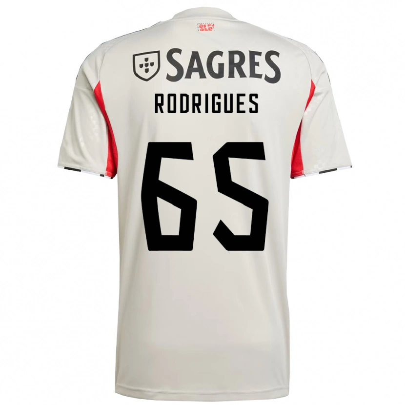 Danxen Kinder Rafael Rodrigues #65 Creme Weiß Rot Auswärtstrikot Trikot 2025/26 T-Shirt Schweiz