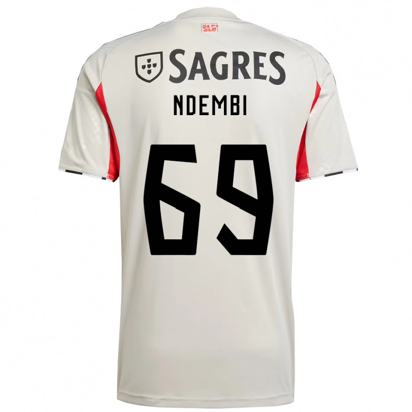 Danxen Kinder Michée Ndembi #69 Creme Weiß Rot Auswärtstrikot Trikot 2025/26 T-Shirt Schweiz