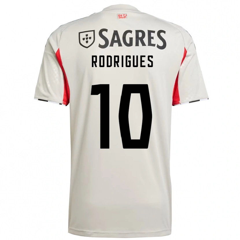 Danxen Kinder Tiago Rodrigues #10 Creme Weiß Rot Auswärtstrikot Trikot 2025/26 T-Shirt Schweiz