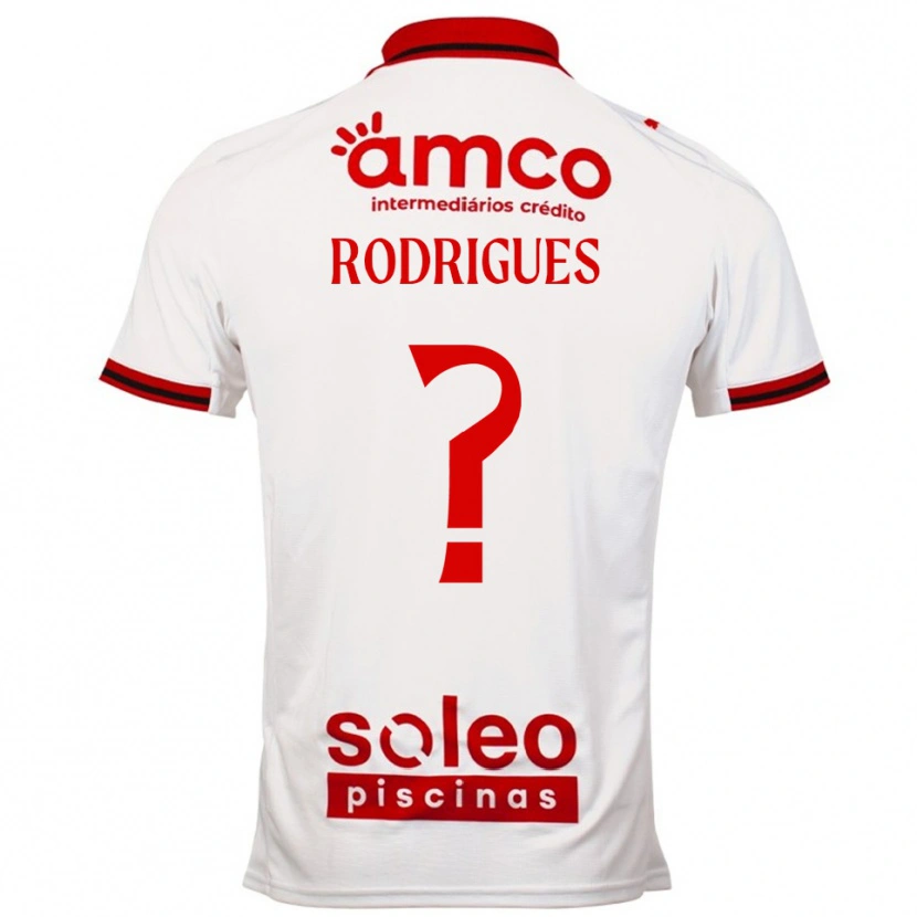 Danxen Kinder David Rodrigues #0 Weiß Rot Auswärtstrikot Trikot 2025/26 T-Shirt Schweiz