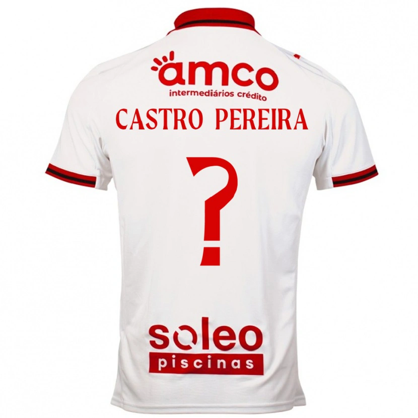 Danxen Kinder Rodrigo Castro Pereira #0 Weiß Rot Auswärtstrikot Trikot 2025/26 T-Shirt Schweiz