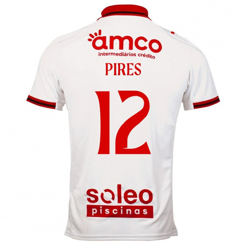 Danxen Kinder Hugo Pires #12 Weiß Rot Auswärtstrikot Trikot 2025/26 T-Shirt Schweiz