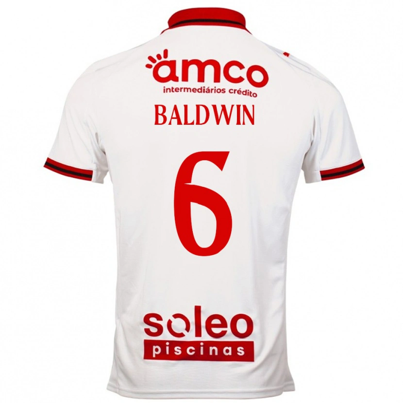 Danxen Kinder Carlyn Baldwin #6 Weiß Rot Auswärtstrikot Trikot 2025/26 T-Shirt Schweiz
