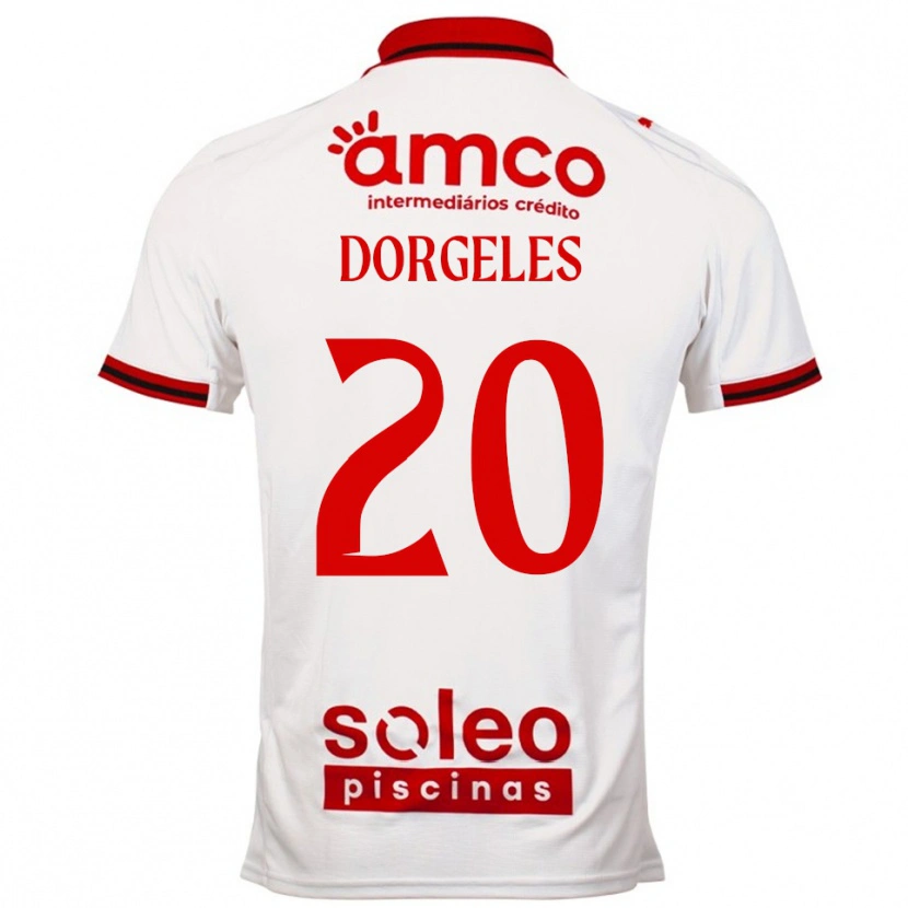 Danxen Kinder Mario Dorgeles #20 Weiß Rot Auswärtstrikot Trikot 2025/26 T-Shirt Schweiz