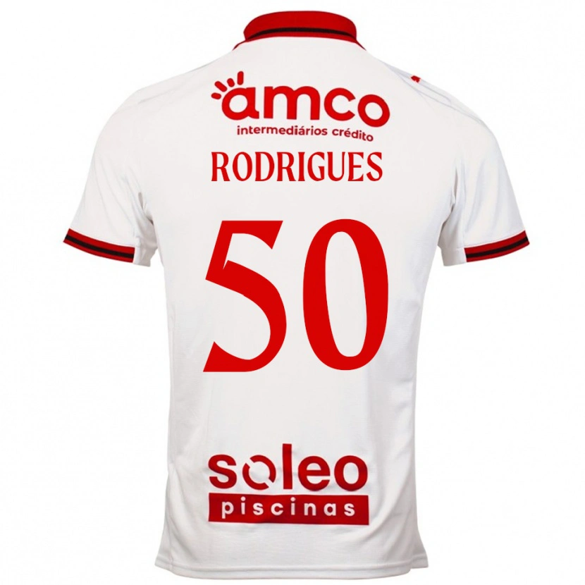 Danxen Kinder Diego Rodrigues #50 Weiß Rot Auswärtstrikot Trikot 2025/26 T-Shirt Schweiz