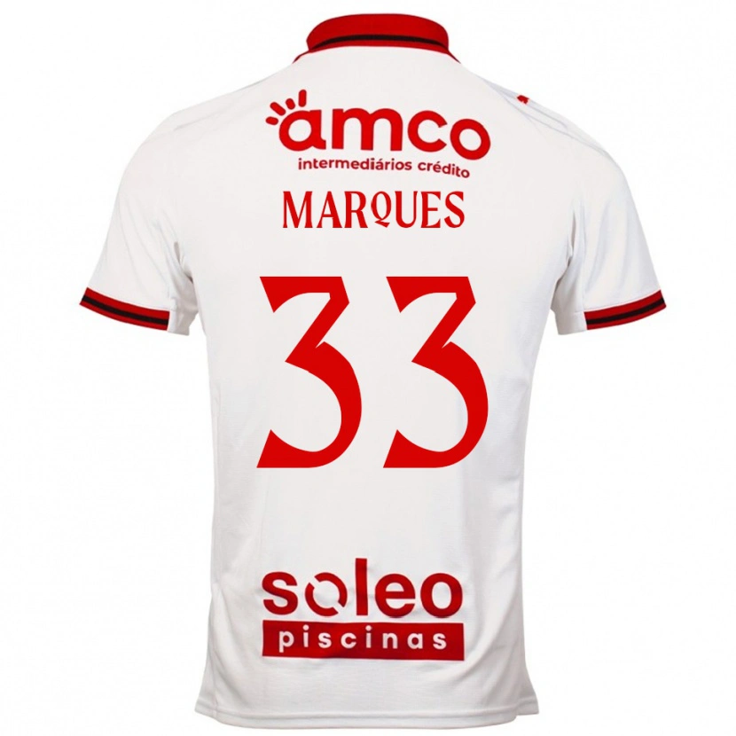 Danxen Kinder João Marques #33 Weiß Rot Auswärtstrikot Trikot 2025/26 T-Shirt Schweiz