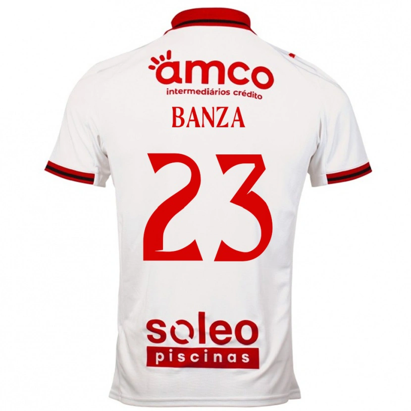 Danxen Kinder Simon Banza #23 Weiß Rot Auswärtstrikot Trikot 2025/26 T-Shirt Schweiz
