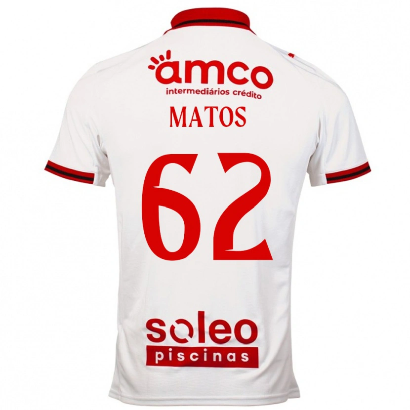 Danxen Kinder Nuno Matos #62 Weiß Rot Auswärtstrikot Trikot 2025/26 T-Shirt Schweiz