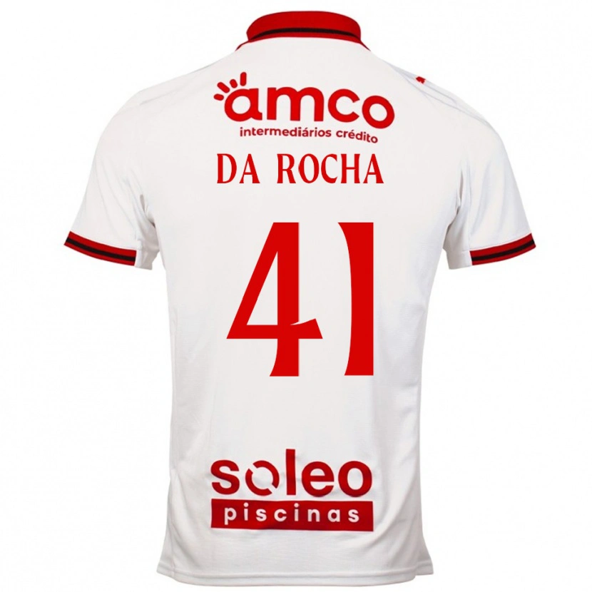 Danxen Kinder Yanis Da Rocha #41 Weiß Rot Auswärtstrikot Trikot 2025/26 T-Shirt Schweiz