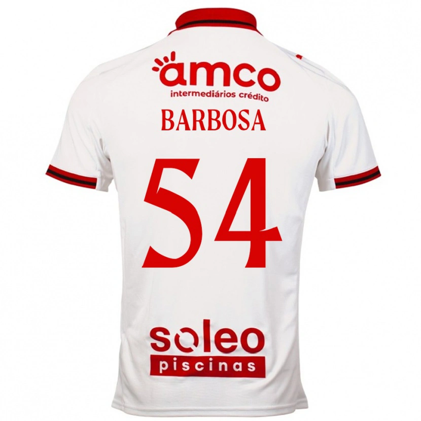 Danxen Kinder Gui Barbosa #54 Weiß Rot Auswärtstrikot Trikot 2025/26 T-Shirt Schweiz
