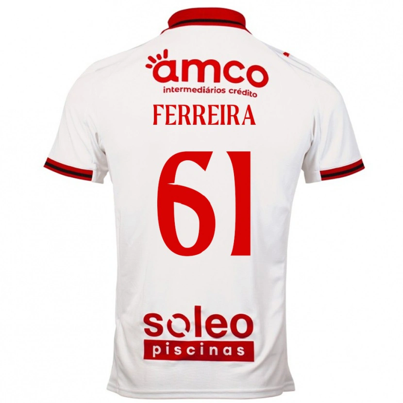 Danxen Kinder Tiago Ferreira #61 Weiß Rot Auswärtstrikot Trikot 2025/26 T-Shirt Schweiz