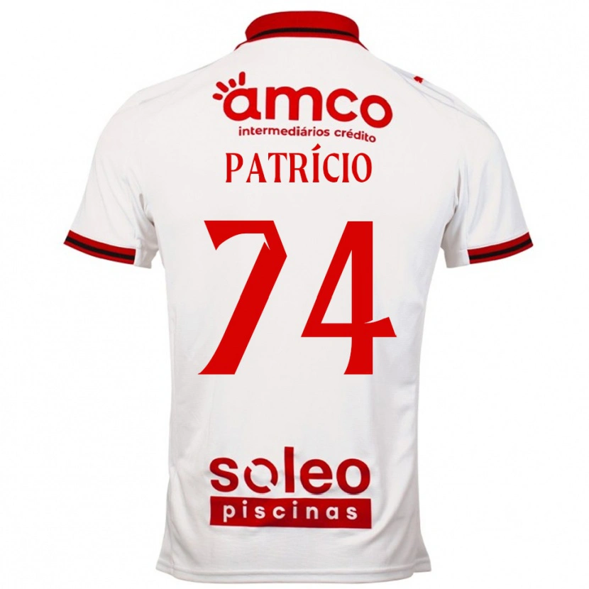 Danxen Kinder Nuno Patrício #74 Weiß Rot Auswärtstrikot Trikot 2025/26 T-Shirt Schweiz