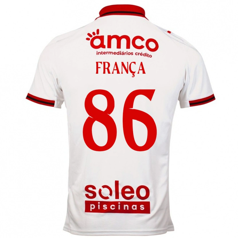 Danxen Kinder Francisco França #86 Weiß Rot Auswärtstrikot Trikot 2025/26 T-Shirt Schweiz