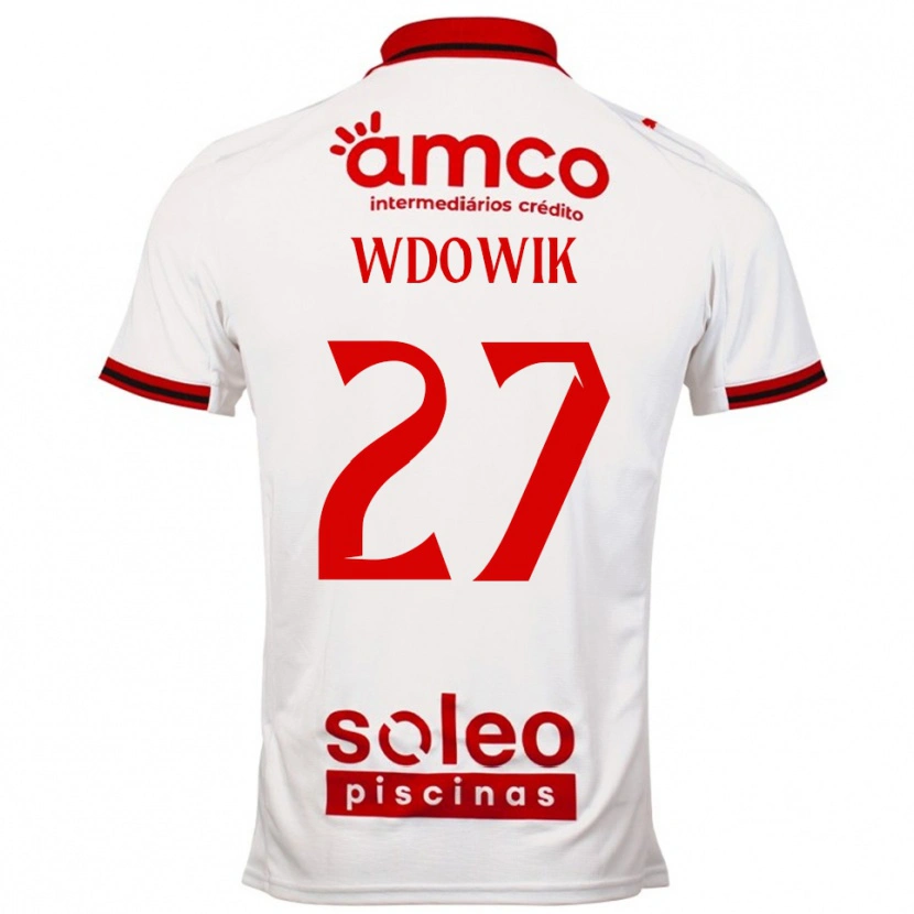 Danxen Kinder Bartlomiej Wdowik #27 Weiß Rot Auswärtstrikot Trikot 2025/26 T-Shirt Schweiz