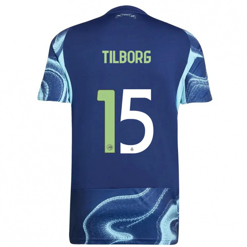 Danxen Kinder Sesynijo Tilborg #15 Marine Himmelblau Auswärtstrikot Trikot 2025/26 T-Shirt Schweiz