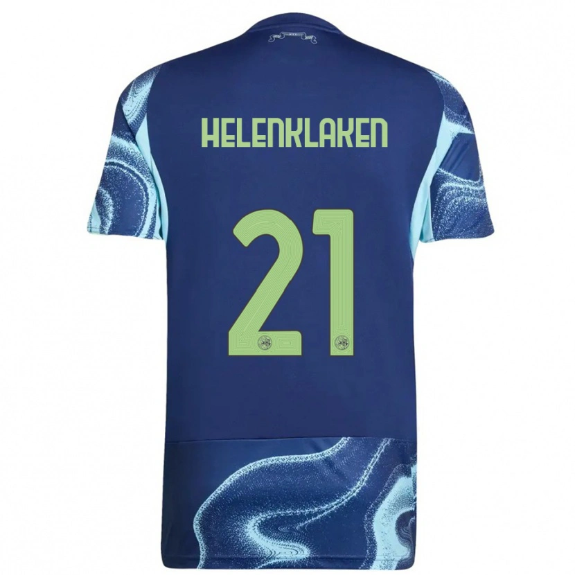Danxen Kinder Sjors Helenklaken #21 Marine Himmelblau Auswärtstrikot Trikot 2025/26 T-Shirt Schweiz