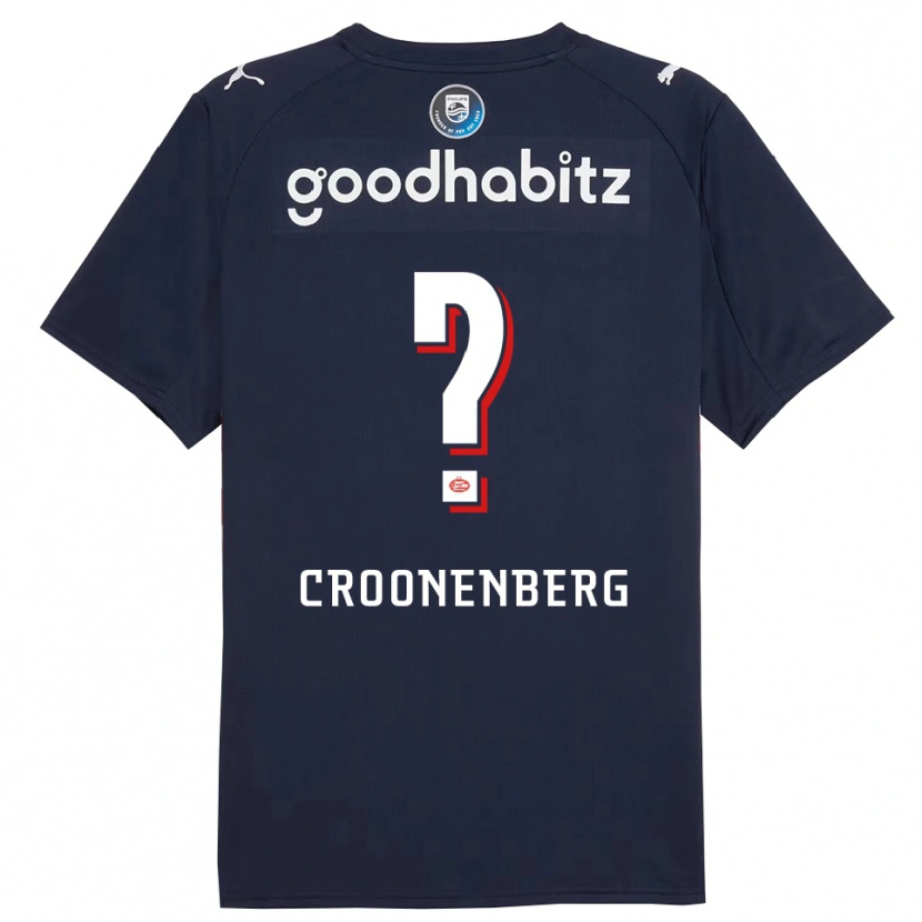 Danxen Kinder Luca Croonenberg #0 Marine Weiß Auswärtstrikot Trikot 2025/26 T-Shirt Schweiz