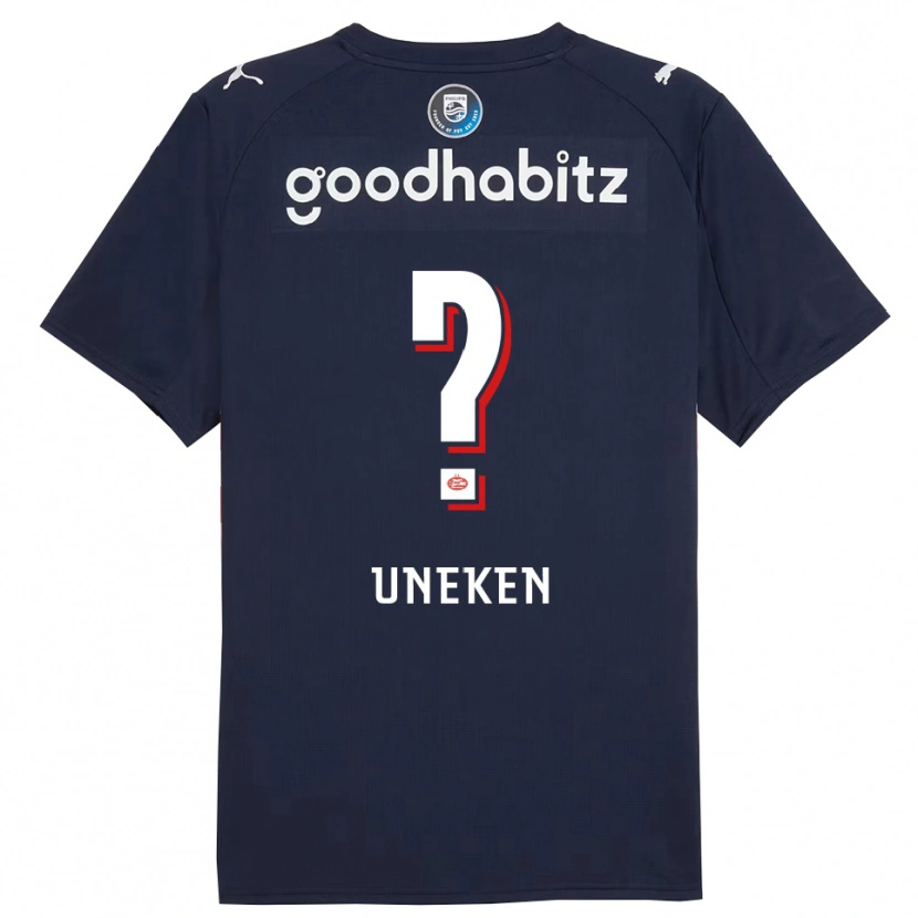 Danxen Kinder Jesper Uneken #0 Marine Weiß Auswärtstrikot Trikot 2025/26 T-Shirt Schweiz
