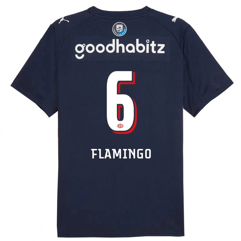 Danxen Kinder Ryan Flamingo #6 Marine Weiß Auswärtstrikot Trikot 2025/26 T-Shirt Schweiz
