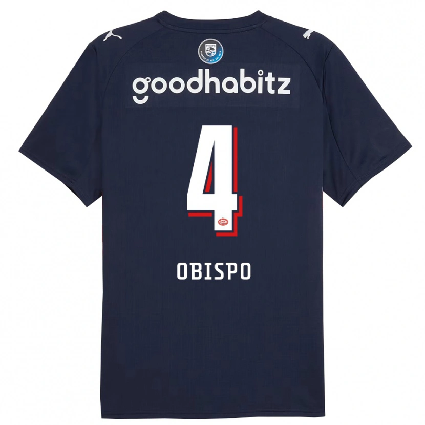 Danxen Kinder Armando Obispo #4 Marine Weiß Auswärtstrikot Trikot 2025/26 T-Shirt Schweiz